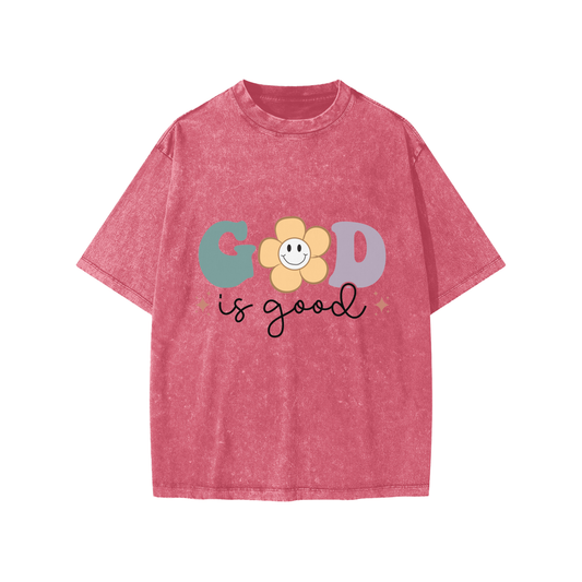 God is good kids shirt,Faith-based kids clothing,Cute Christian kids apparel