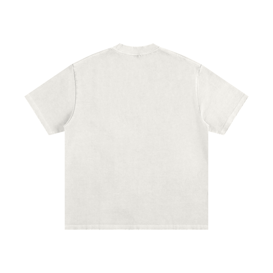 Yeshua Designs Logo T-Shirt – Minimalist Edition - Heavyweight Vintage Washed Frayed T-Shirt